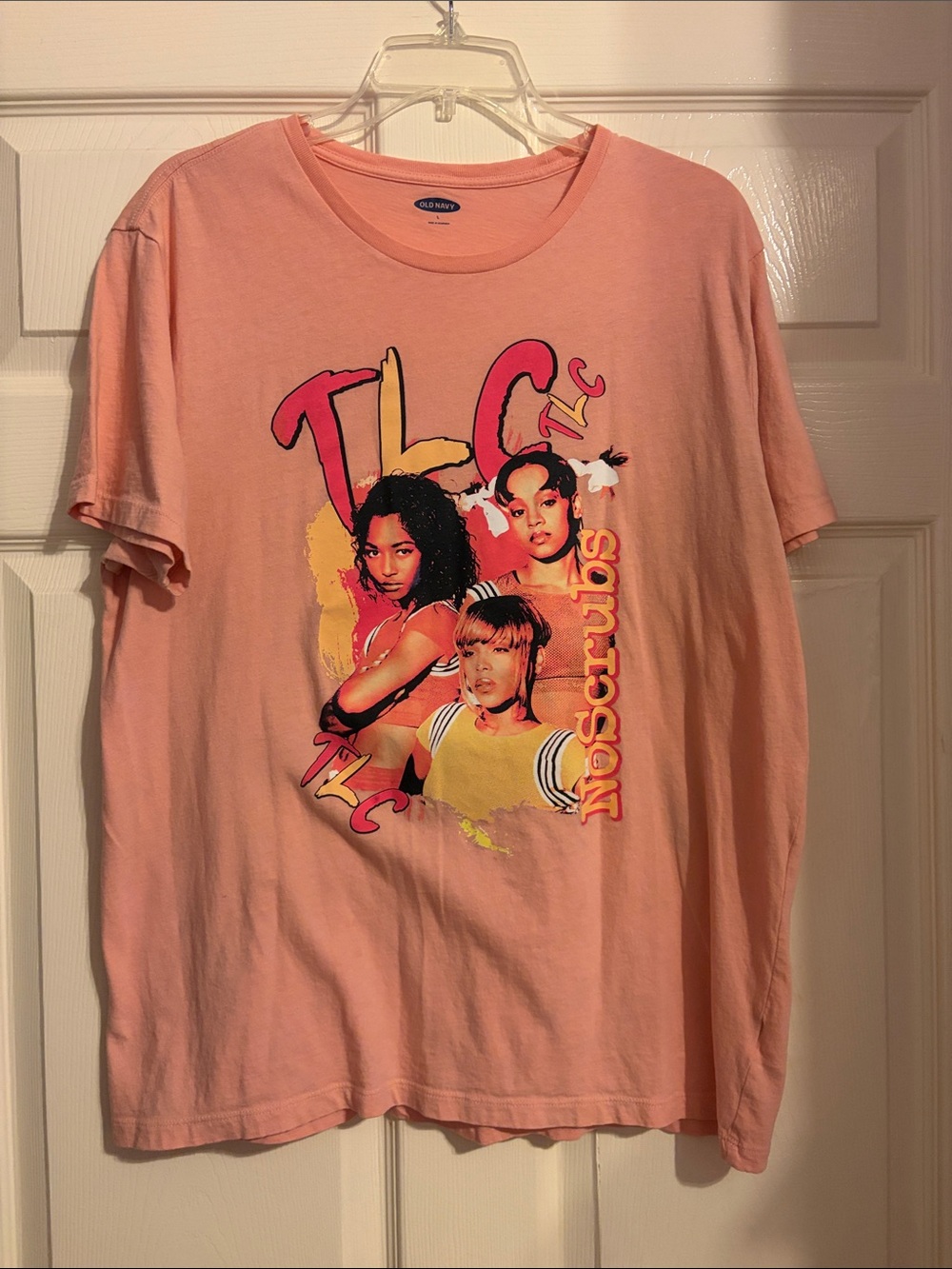 Old Navy Pink TLC Graphic Short Sleeve Tee